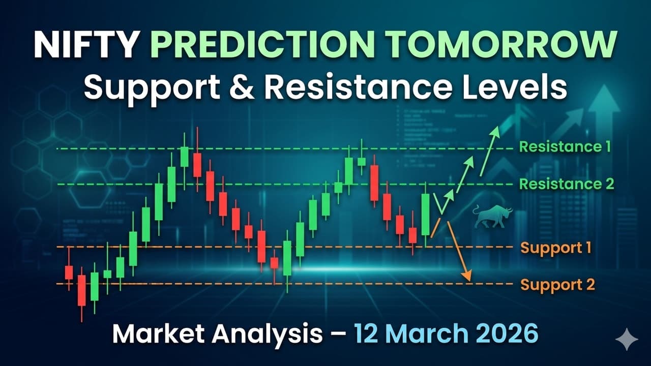 Nifty Prediction Tomorrow (12 March 2026): Key Support & Resistance Levels Traders Must Watch image
