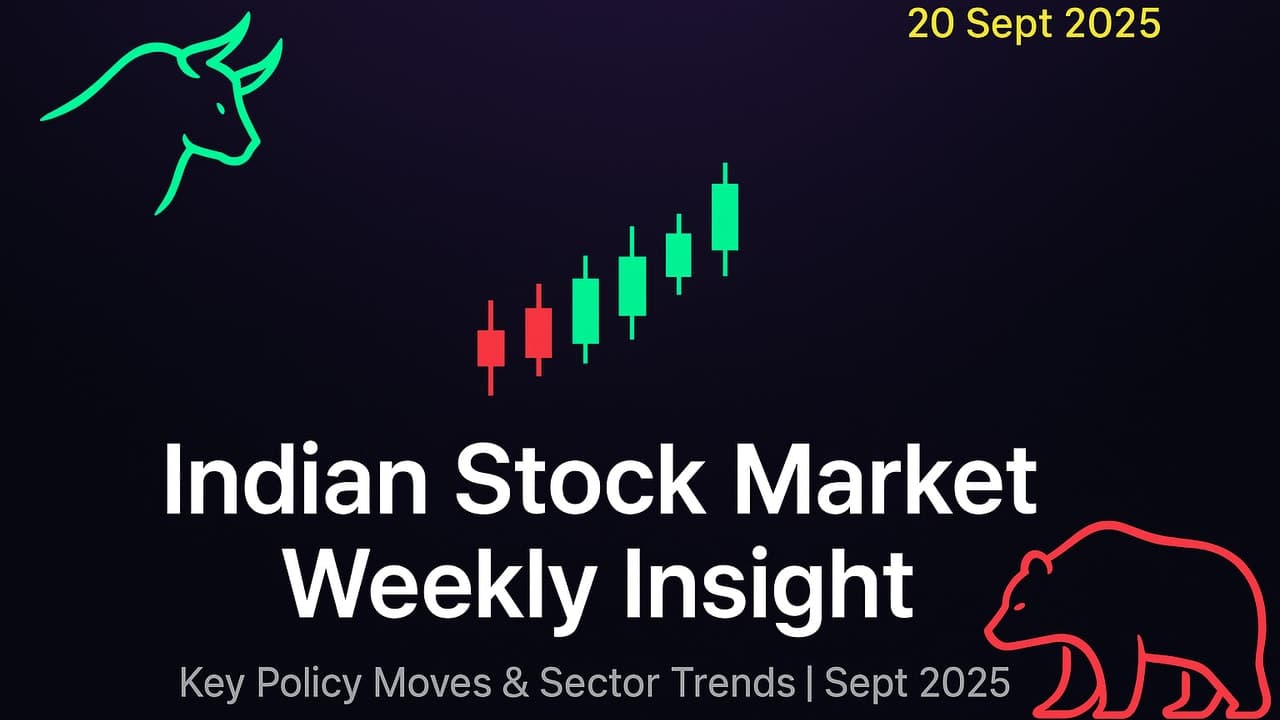 Indian Stock Market Weekly Insight | Key Policy Moves & Sector Trends (Week Ending 20 Sept 2025) image